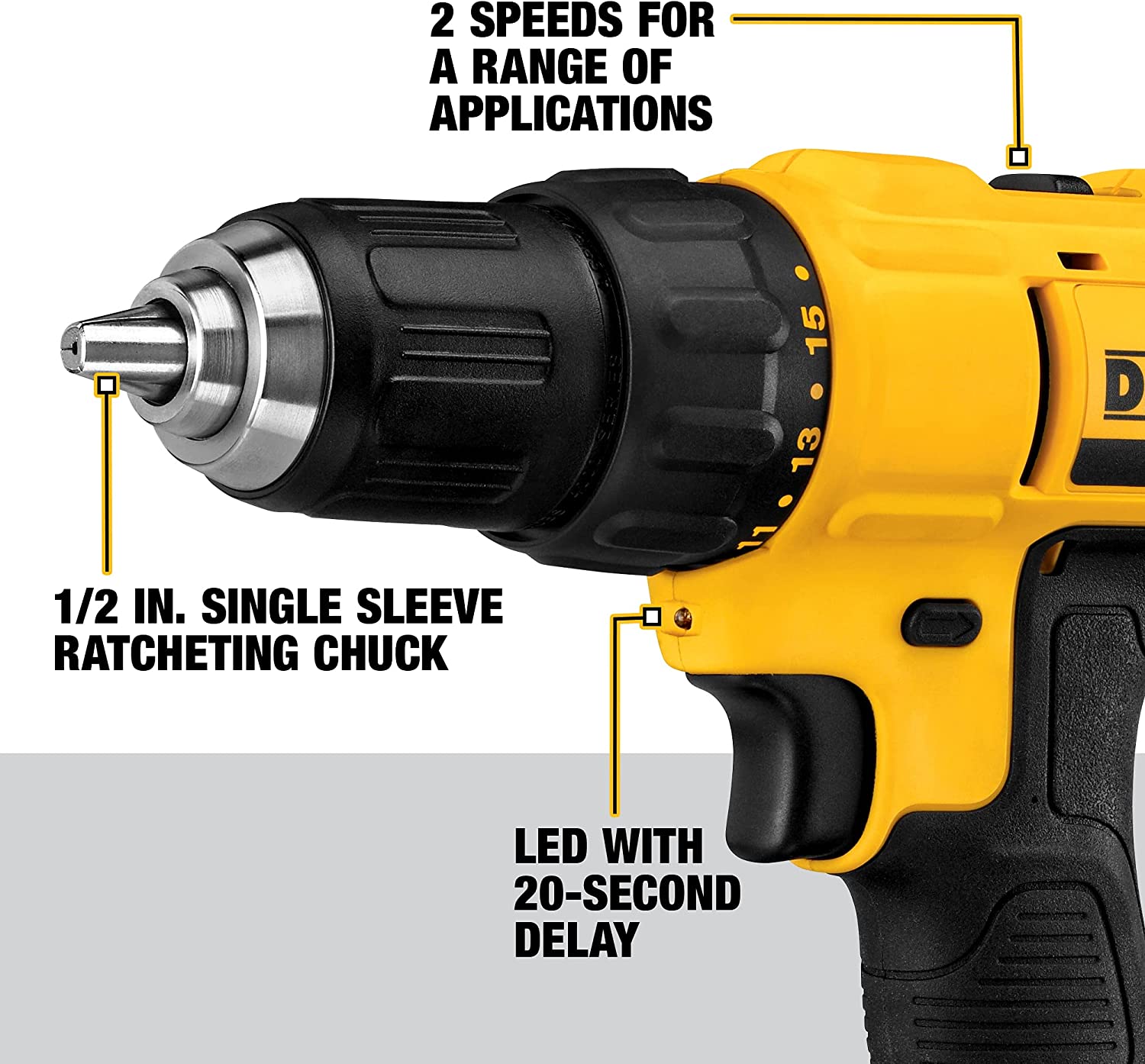 DEWALT 20V Max Cordless Drill DCD771C2 -3