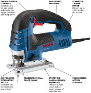 BOSCH JS470E 120V 7.0-Amp Corded Top-Handle Jig Saw 1