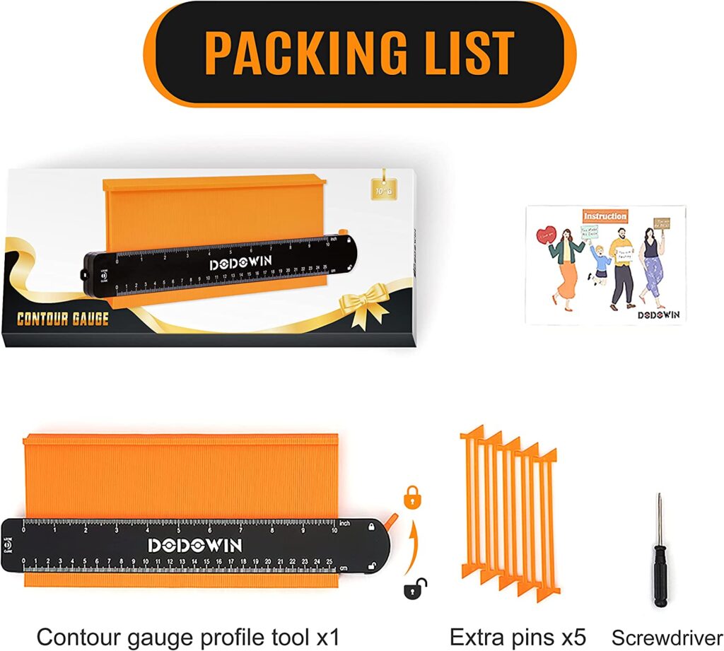 DODOWIN Contour Gauge Profile Tool